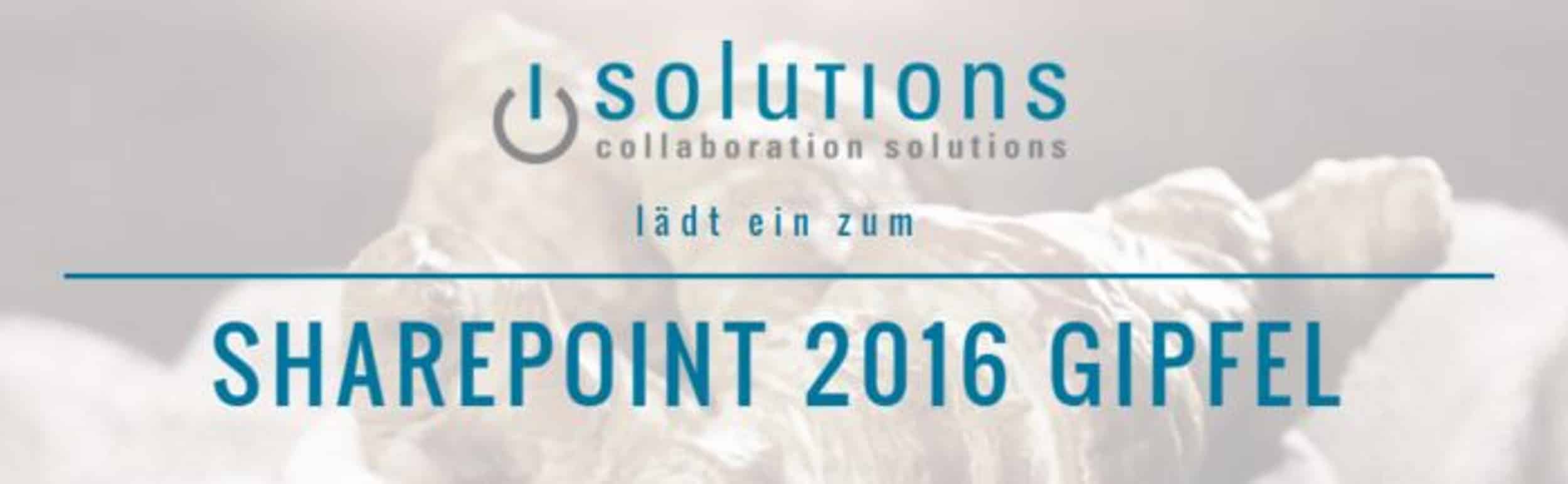 Einladung SharePoint Gipfel HEader